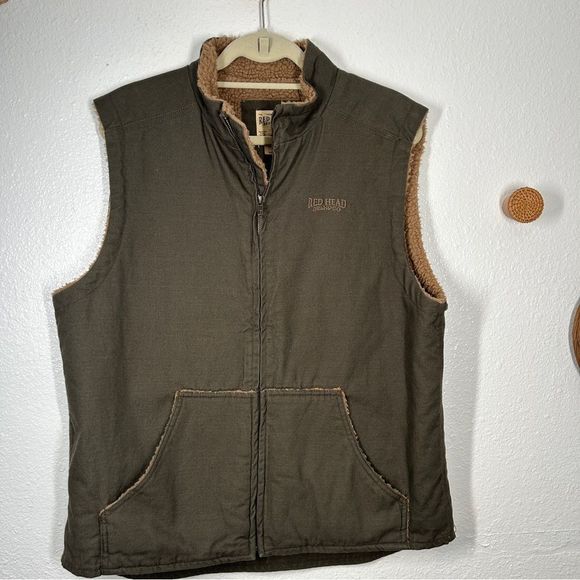 RedHead Other - 3/$15 RedHead Green Sherpa lined canvas Vest